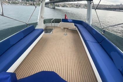Comfortable charter yacht in the Bosphorus