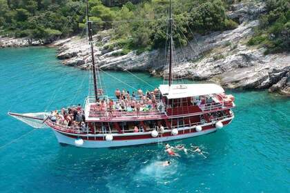 Hire Motorboat Custom Built Traditional Croatian Wooden Ship Omiš