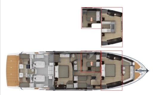 Motor Yacht Absolute Navetta 68 boat plan