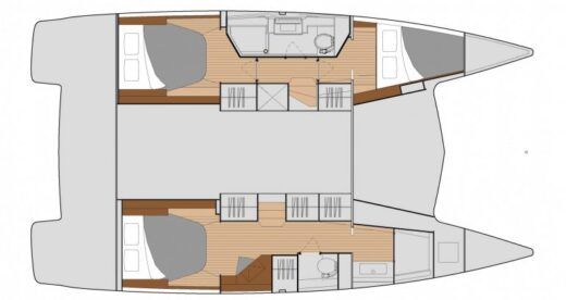 Catamaran Fountaine Pajot Isla 40 Boat design plan
