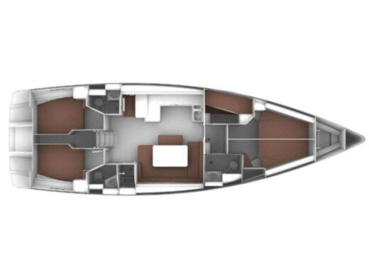 Sailboat BAVARIA 51 CRUISER Boat layout