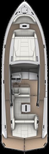 Motorboat Vanquish Yachts Vanquish 45 Plattegrond van de boot