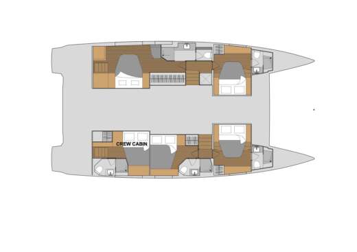 Catamaran Fountaine Pajot Aura 51 Boat design plan