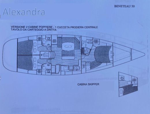 Sailboat Beneteau Bruce Farr 50 Boat design plan
