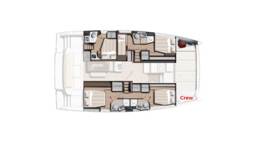 Catamaran Bali - Catana Bali 4.6 Planta da embarcação