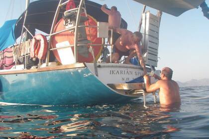 A CLASSIC JEANEAU 41 FEET SAILING BOAT IN GREECE