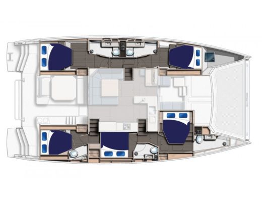 Catamaran  Moorings 5000-6 Boat design plan