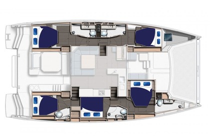 Charter Catamaran  Moorings 5000-6 Raiatea