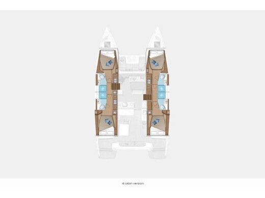Catamaran Lagoon Lagoon 46 Boat layout