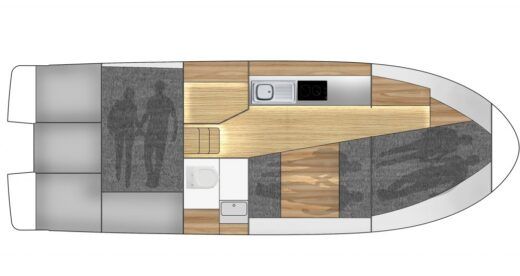 Motorboat Masuria Yachts Nautic 900 boat plan
