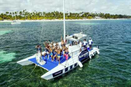 Hire Catamaran Private Party Boat -Snorkel-Fishing-Brunch Velero Punta Cana