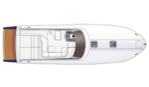 Motorboat Itama 40 Plan du bateau