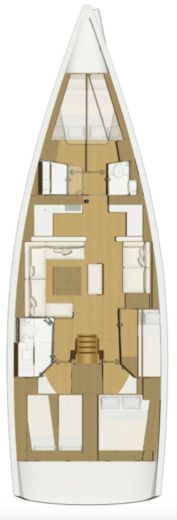 Sailboat Dufour Dufour 520 Grand Large Boat layout