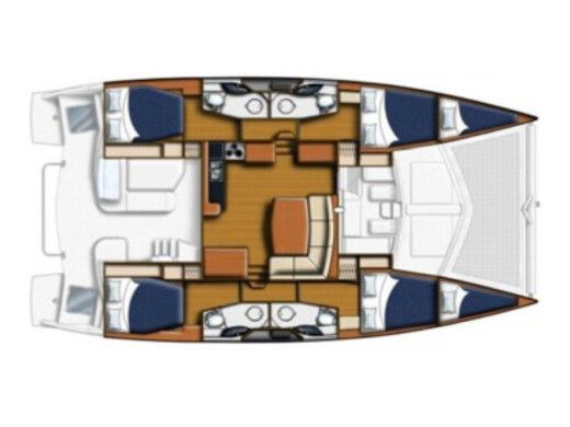 Catamaran Leopard 44 boat plan