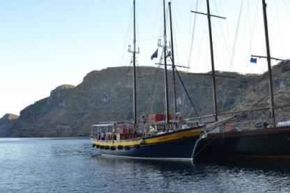 Charter Sailboat Faros Shipyard Traditional Schooner Santorini