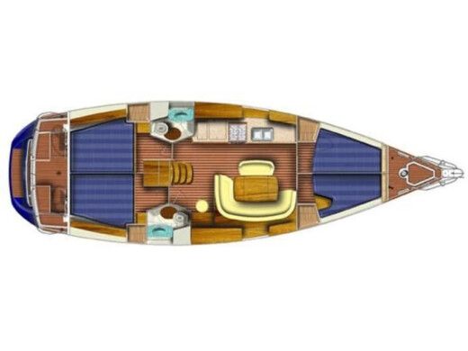 Sailboat JEANNEAU SUN ODYSSEY 45 Boat layout