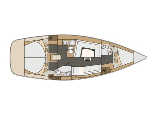Sailboat Elan Elan 40 Impression Boat layout