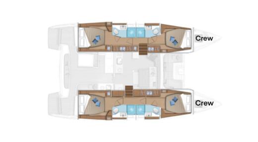 Catamaran Lagoon Lagoon 46 Plano del barco