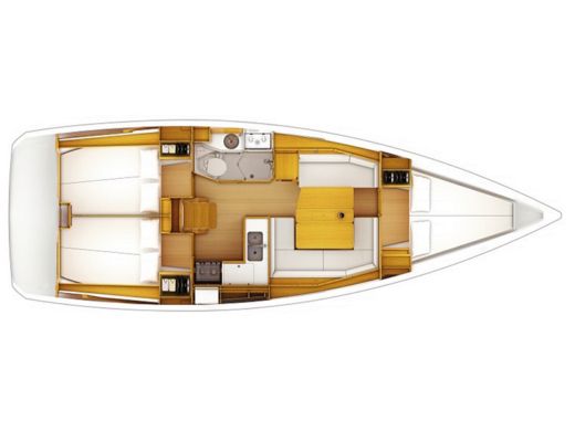 Sailboat  SUN ODYSSEY 389 - CIPANGO Plan du bateau