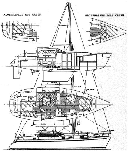 Sailboat dudley dix 38 pilot boat plan