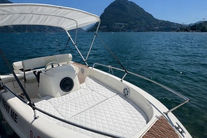 Miete Motorboot Marinello Fisherman 16 Bezirk Lugano