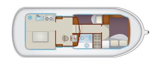 Houseboat Locaboat Pénichette 935 W boat plan