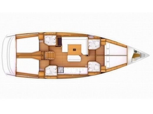 Sailboat  Sun Odyssey 519 boat plan