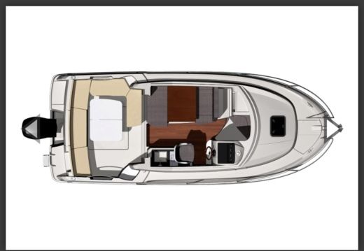 Motorboat Jeanneau Merry Fisher 755 boat plan