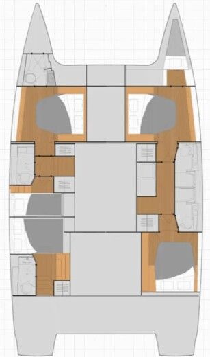 Catamaran  Tanna 47 Plan du bateau