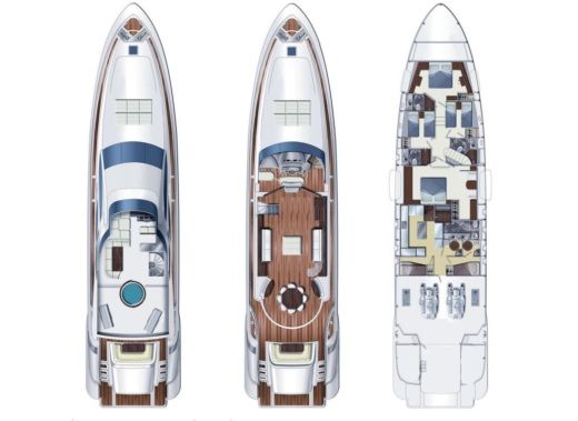 Motor Yacht Azimut Leonardo 98 boat plan
