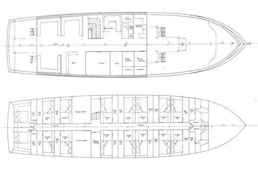Gulet Custom Made Gulet Plan du bateau