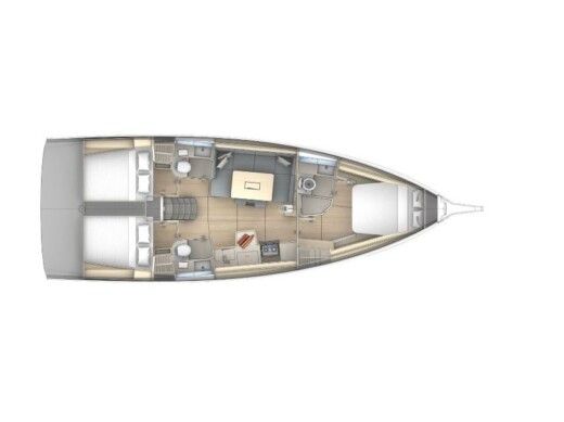 Sailboat  Dufour 41 boat plan