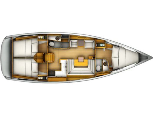 Sailboat Jeanneau Sun Odyssey 409 Boat layout