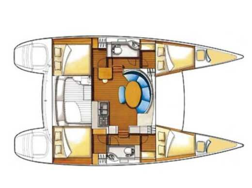 Catamaran Lagoon 380 S2 Boat design plan