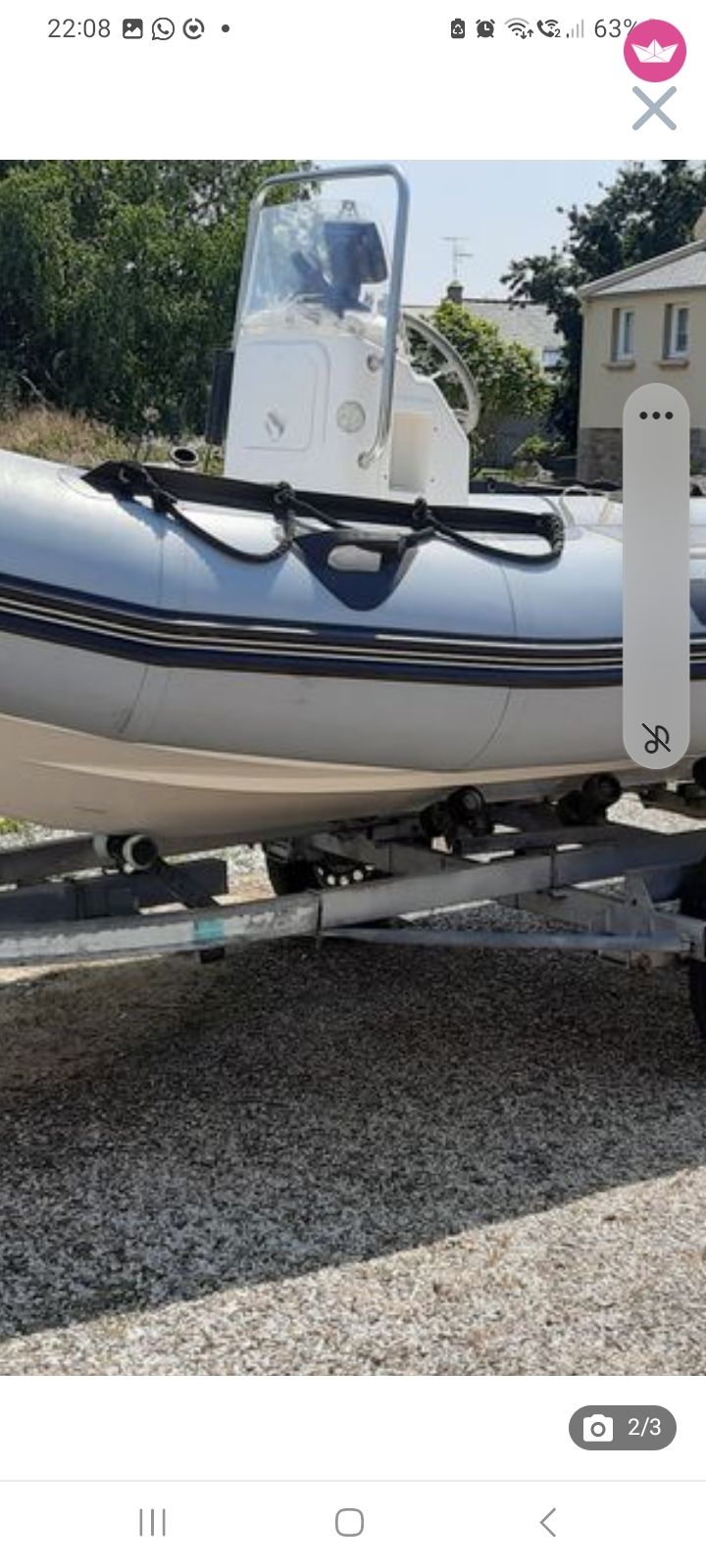 Semi-rigide Zodiac Pro 500 50cv 2