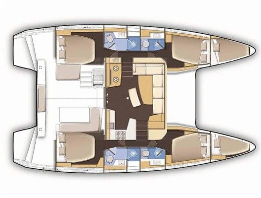 Catamaran LAGOON Lagoon 420 Boat design plan