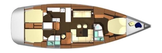 Sailboat Dufour Dufour 525 Grand Large Plan du bateau