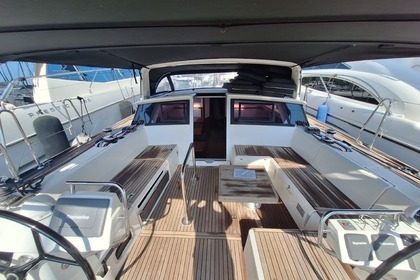 Large modern sailboat