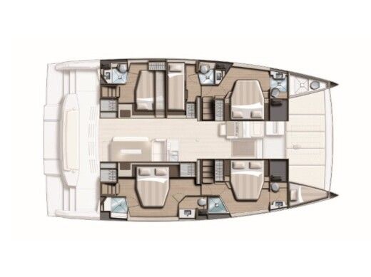Catamaran Bali - Catana 4.8 Boat design plan