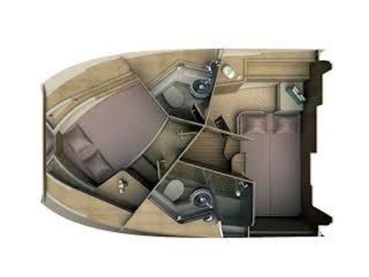 Motorboat SAS Vektor Adriana 36 Boot Grundriss