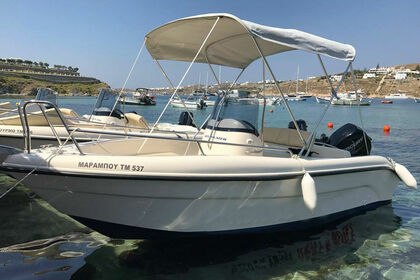 Charter Boat without licence  POSEIDON Blu Water 480 Mykonos
