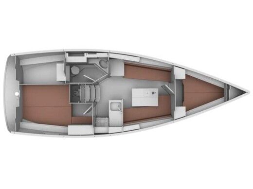 Sailboat Bavaria Cruiser 34 boat plan