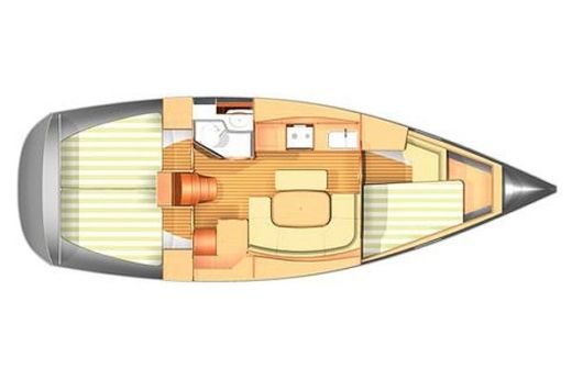 Sailboat Dufour 365 Grand Large Boot Grundriss