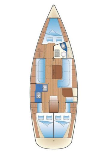 Sailboat Bavaria 38 C / with amazing Marina boat plan