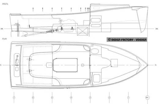 Motorboat Ostrea marine Nantucket Planta da embarcação