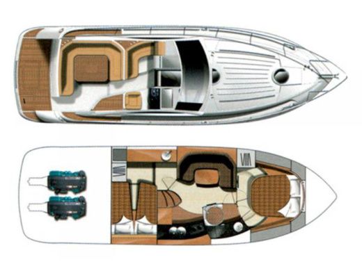 Motorboat Grginić Jahte Mirakul 30 ht Boat layout