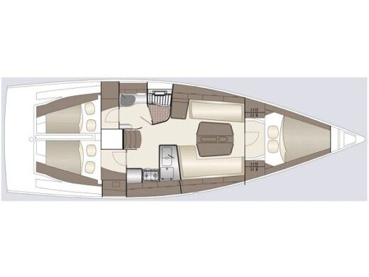 Sailboat  Dehler 38 Boat design plan