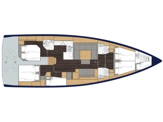 Sailboat Bavaria Bavaria C50 Boat layout