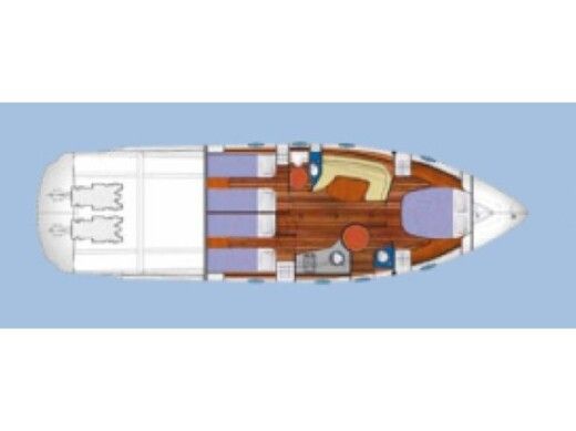 Motorboat Blu Martin 46 FT Boat design plan