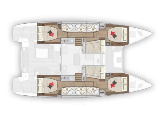 Catamaran Lagoon Lagoon 50 boat plan